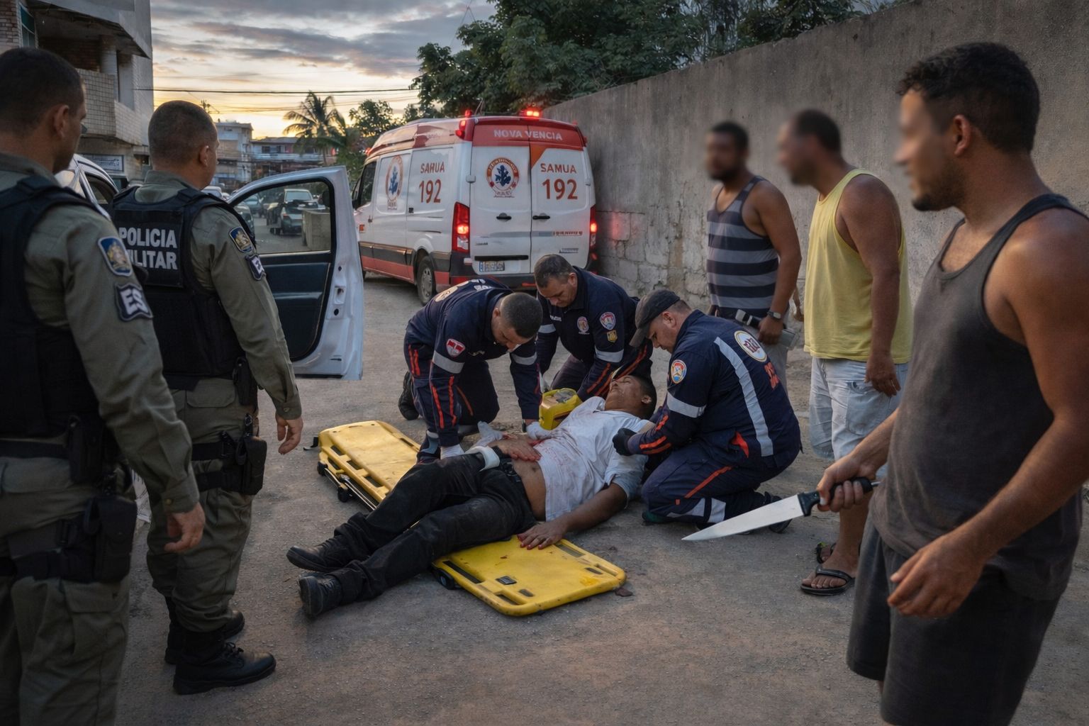 Tentativa de homicídio por arma branca é registrada no bairro Betânia, em Nova Venécia