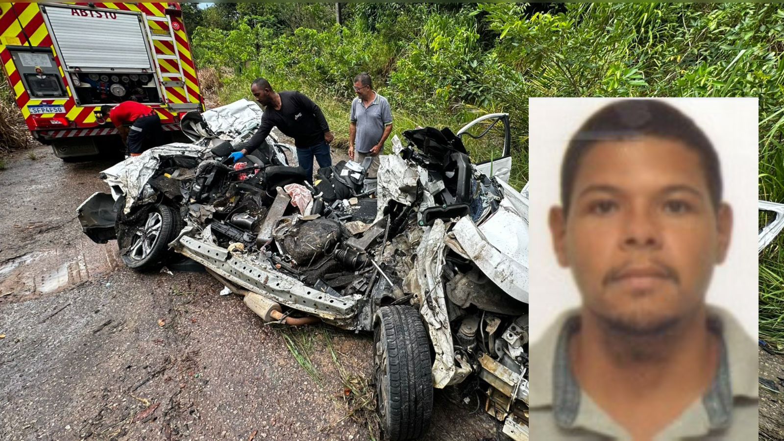 Chuva pode ter causado tragédia: motorista morre após perder controle e bater de frente com caminhão