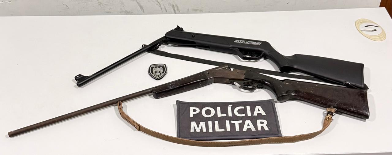 Homem é preso após agredir companheira e ameaçar familiar com arma em Pedro Canário